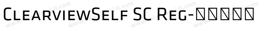 ClearviewSelf SC Reg字体转换